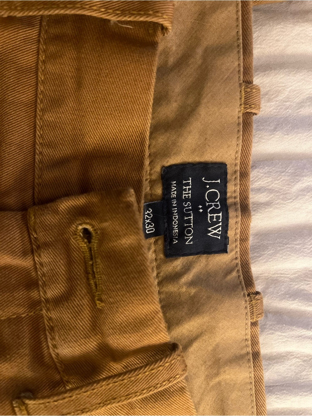 J.Crew The Sutton Chino Pant Brown Trousers Waist 32/30